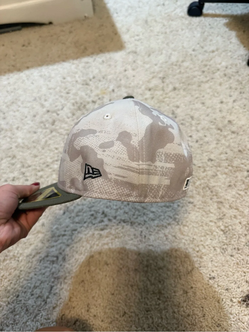 New Era New York Mets Camo Fitted Cap - Tan & Olive